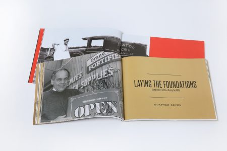 This company anniverary book selection by Canadian corporate history agency Historical Branding Solutions captures the legacy of the founders of Erb Transport and Grand Valley Fortifiers.